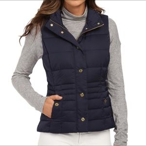Lilly Pulitzer Isabelle Navy Puffer Vest